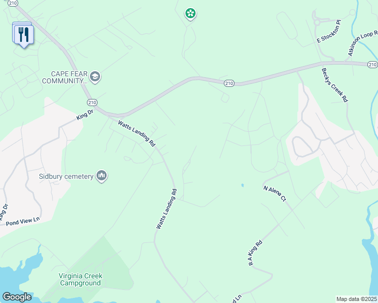 map of restaurants, bars, coffee shops, grocery stores, and more near 245 Century Road in Hampstead