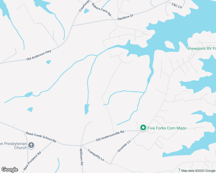 map of restaurants, bars, coffee shops, grocery stores, and more near 685 Gardner Lane in Hartwell