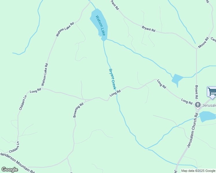 map of restaurants, bars, coffee shops, grocery stores, and more near 740 Long Road in Ranger
