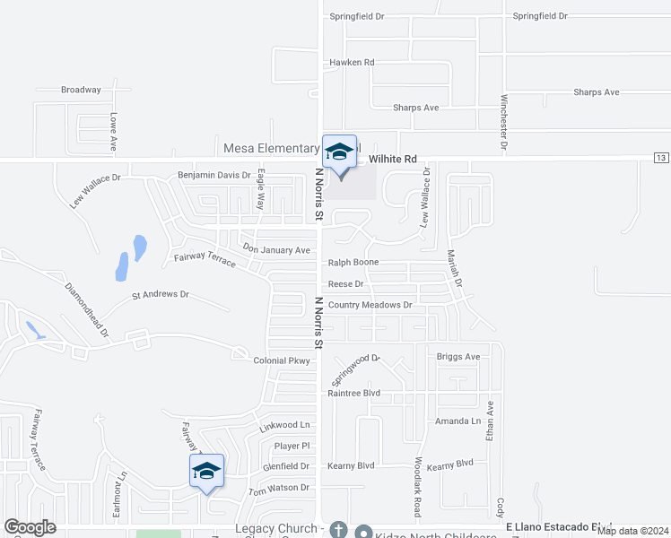 map of restaurants, bars, coffee shops, grocery stores, and more near 2109 Ralph Boone in Clovis