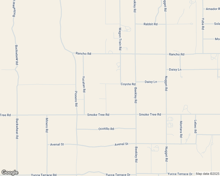 map of restaurants, bars, coffee shops, grocery stores, and more near 3123 Coyote Road in Piñon Hills