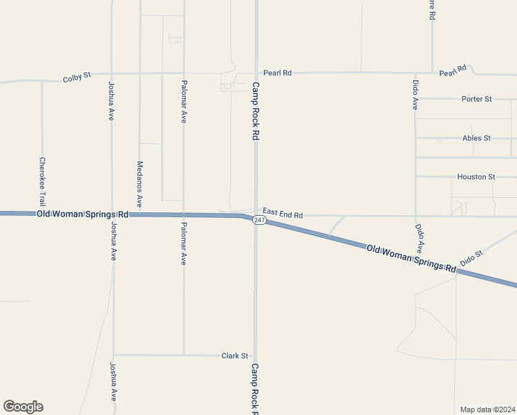 map of restaurants, bars, coffee shops, grocery stores, and more near East End Road in Lucerne Valley