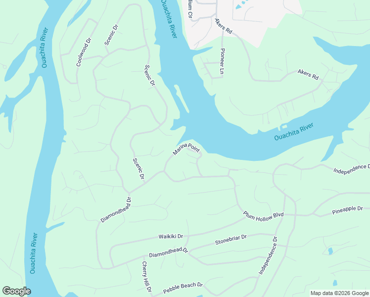 map of restaurants, bars, coffee shops, grocery stores, and more near 180 Marina Point in Hot Springs