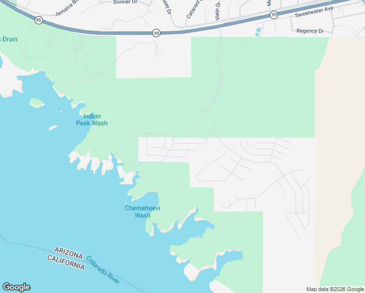 map of restaurants, bars, coffee shops, grocery stores, and more near 2298 Arizona 95 in Lake Havasu City
