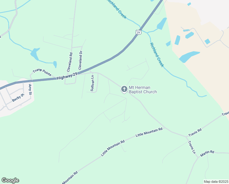 map of restaurants, bars, coffee shops, grocery stores, and more near 521 Lawrence Beatty Road in Anderson