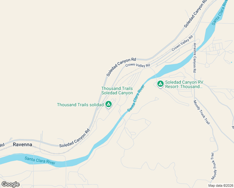 map of restaurants, bars, coffee shops, grocery stores, and more near 2 Soledad Canyon Road in Acton