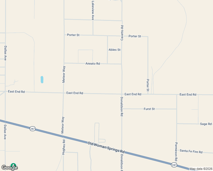 map of restaurants, bars, coffee shops, grocery stores, and more near 38333 East End Road in Lucerne Valley
