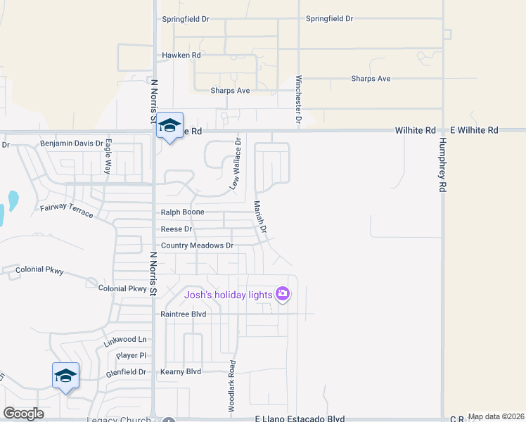 map of restaurants, bars, coffee shops, grocery stores, and more near 4029 Mariah Drive in Clovis