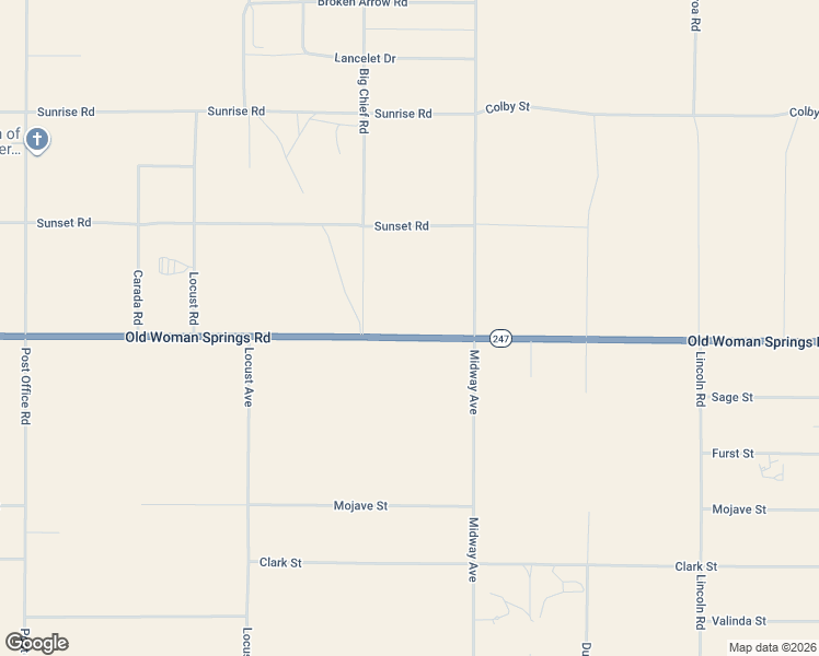 map of restaurants, bars, coffee shops, grocery stores, and more near 34774 Old Woman Springs Road in Lucerne Valley