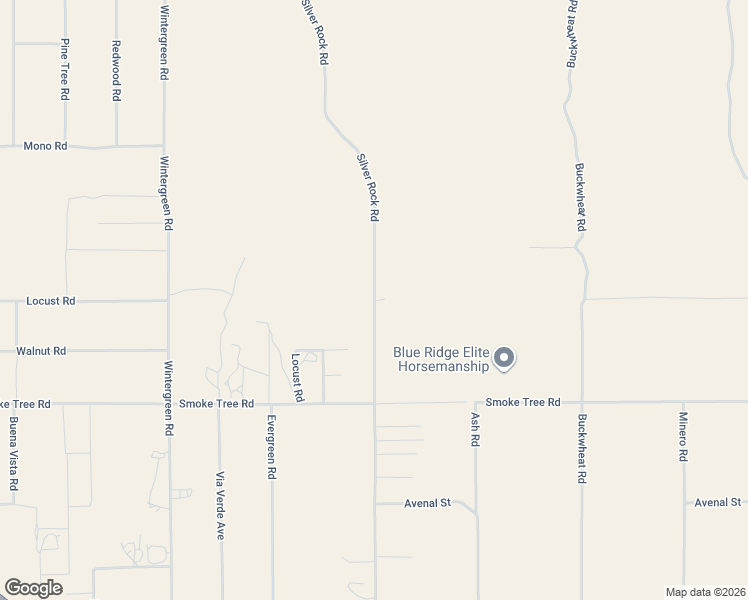 map of restaurants, bars, coffee shops, grocery stores, and more near 10802 Silver Rock Road in Pinon Hills