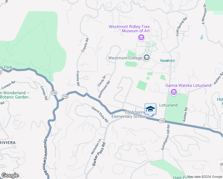 map of restaurants, bars, coffee shops, grocery stores, and more near 852 Chelham Way in Montecito