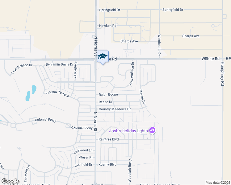 map of restaurants, bars, coffee shops, grocery stores, and more near 2200 Ralph Boone in Clovis