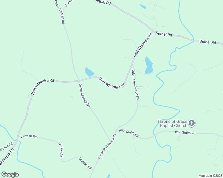 map of restaurants, bars, coffee shops, grocery stores, and more near 5480 Britt Whitmire Road in Gainesville