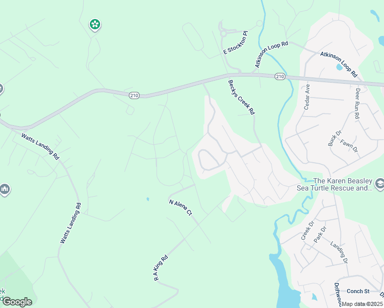 map of restaurants, bars, coffee shops, grocery stores, and more near Montgomery Loop in Hampstead
