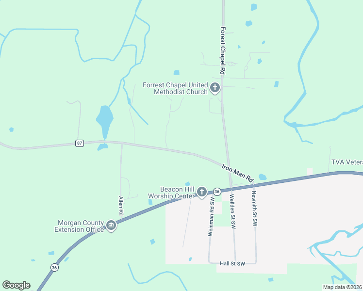 map of restaurants, bars, coffee shops, grocery stores, and more near 223 Iron Man Road in Hartselle