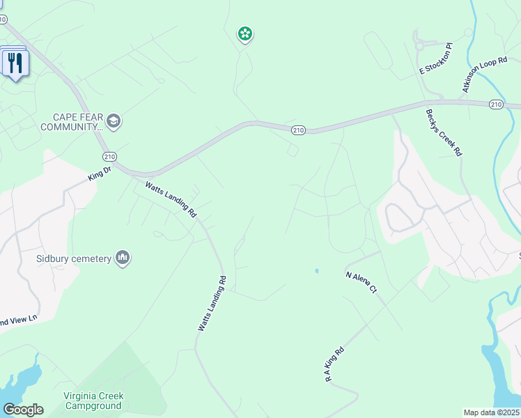 map of restaurants, bars, coffee shops, grocery stores, and more near 298 Century Road in Hampstead