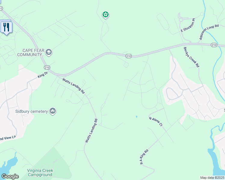 map of restaurants, bars, coffee shops, grocery stores, and more near 298 Century Road in Hampstead