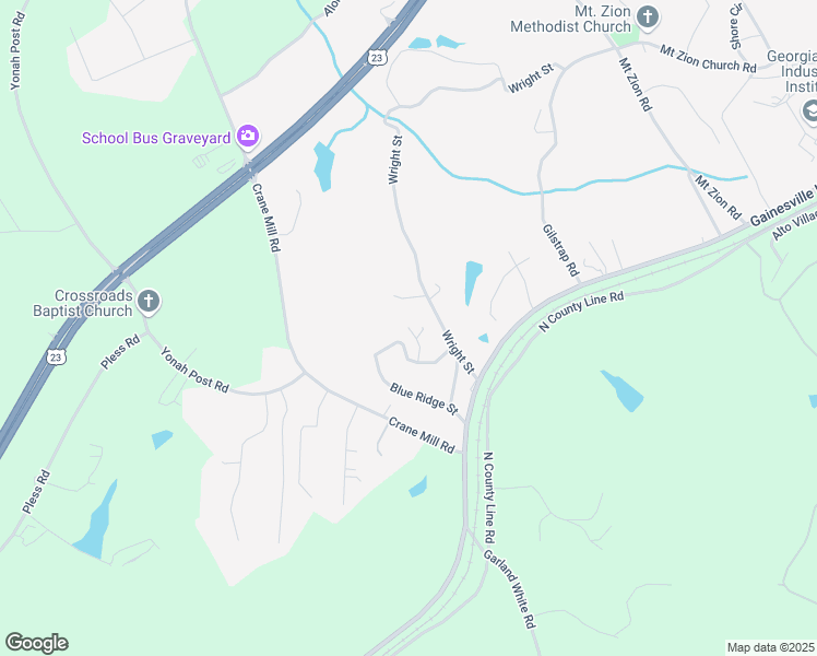 map of restaurants, bars, coffee shops, grocery stores, and more near 280 Blue Moon Lane in Alto