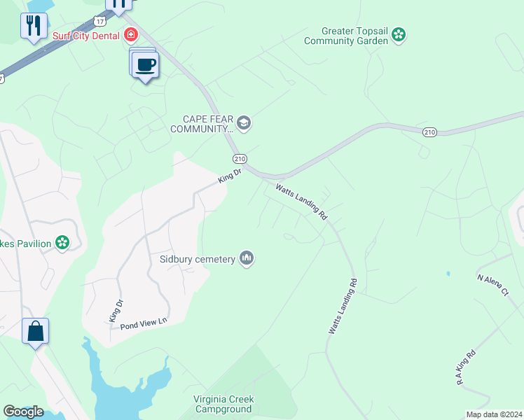 map of restaurants, bars, coffee shops, grocery stores, and more near in Hampstead