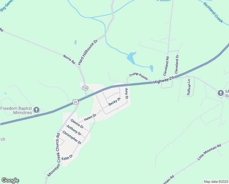 map of restaurants, bars, coffee shops, grocery stores, and more near 404 Stewart Street in Anderson