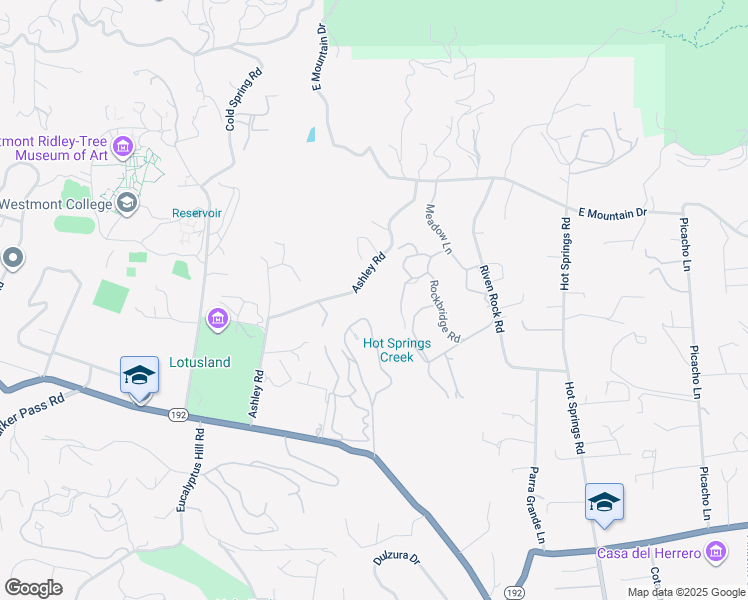 map of restaurants, bars, coffee shops, grocery stores, and more near 780 Ashley Road in Montecito