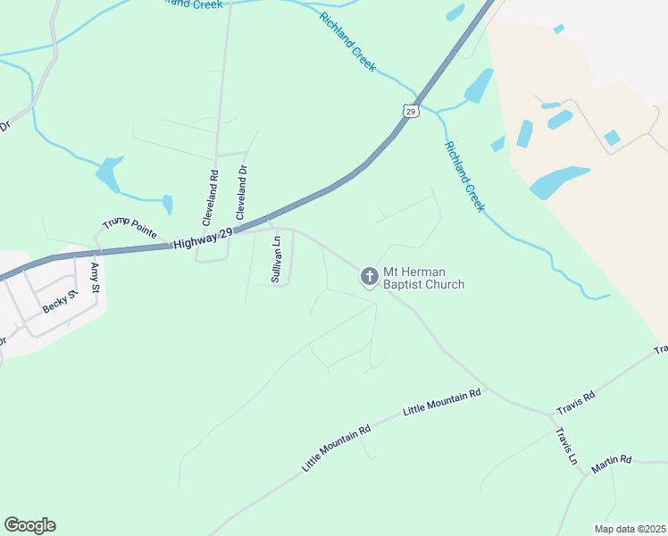 map of restaurants, bars, coffee shops, grocery stores, and more near 521 Lawrence Beatty Road in Anderson