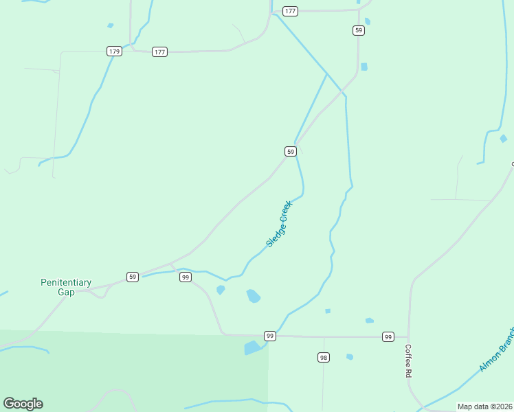 map of restaurants, bars, coffee shops, grocery stores, and more near 7794 County Road 59 in Moulton