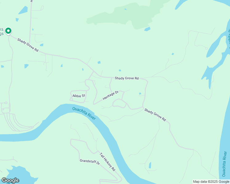 map of restaurants, bars, coffee shops, grocery stores, and more near 228 Heritage Drive in Garland County