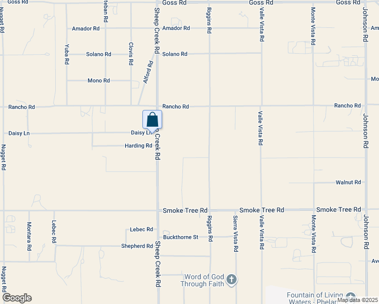 map of restaurants, bars, coffee shops, grocery stores, and more near 4232 Coyote Road in Phelan
