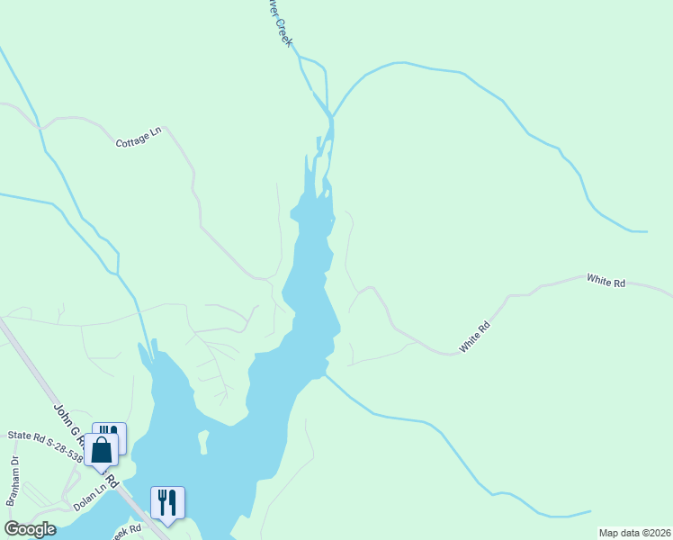 map of restaurants, bars, coffee shops, grocery stores, and more near 1938 White Road in Camden
