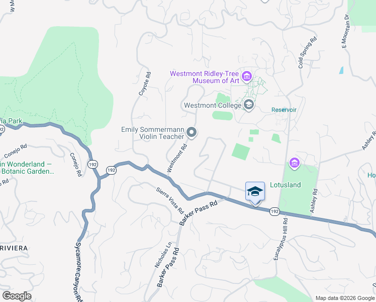 map of restaurants, bars, coffee shops, grocery stores, and more near 852 Chelham Way in Montecito
