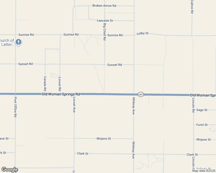 map of restaurants, bars, coffee shops, grocery stores, and more near 34738 Old Woman Springs Road in Lucerne Valley