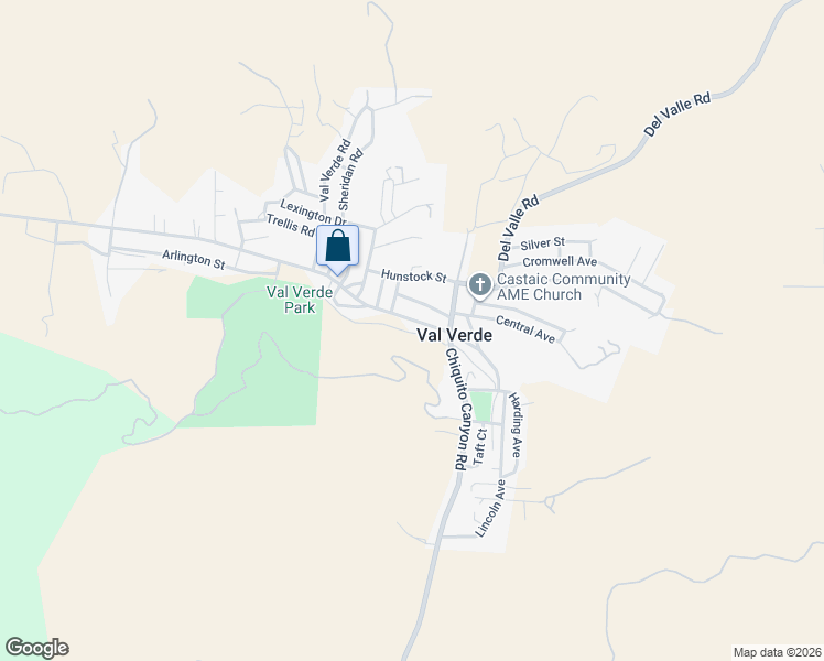 map of restaurants, bars, coffee shops, grocery stores, and more near 30034 San Martinez Road in Castaic