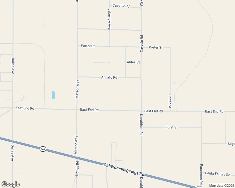 map of restaurants, bars, coffee shops, grocery stores, and more near 38333 East End Rd in Lucerne Valley