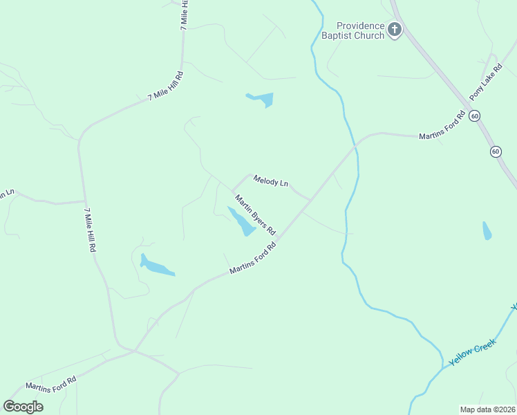 map of restaurants, bars, coffee shops, grocery stores, and more near 134 Martin Byers Road in Dahlonega