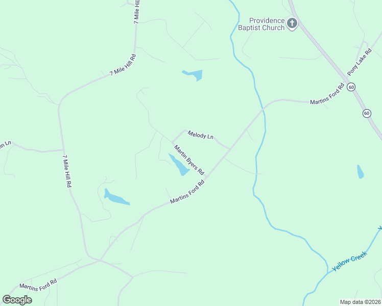 map of restaurants, bars, coffee shops, grocery stores, and more near 134 Martin Byers Road in Dahlonega