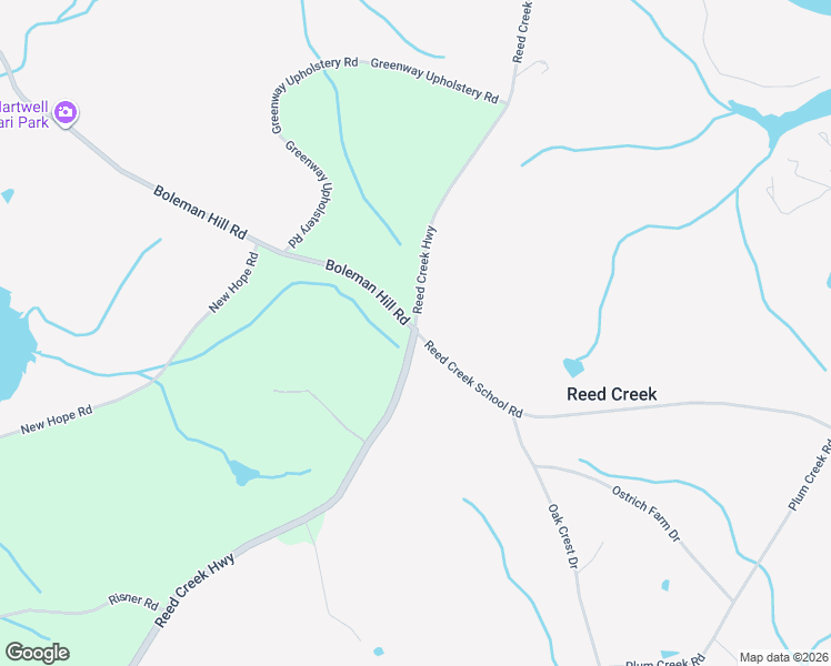 map of restaurants, bars, coffee shops, grocery stores, and more near 9 Boleman Hill Road in Hartwell