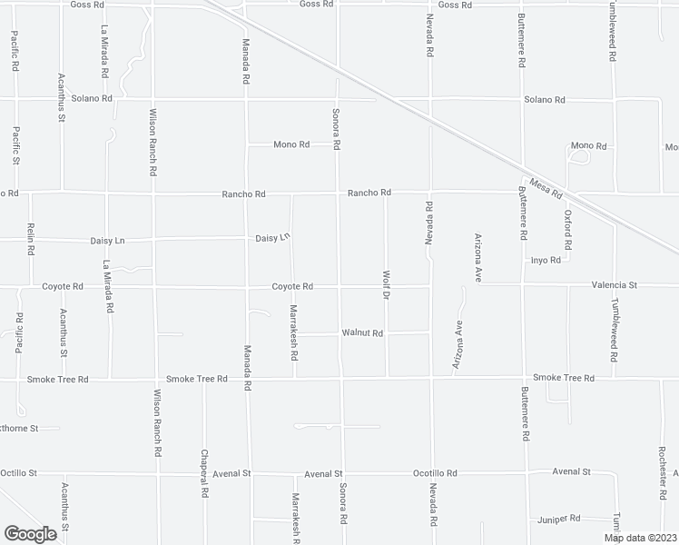 map of restaurants, bars, coffee shops, grocery stores, and more near Sonora Road in Phelan