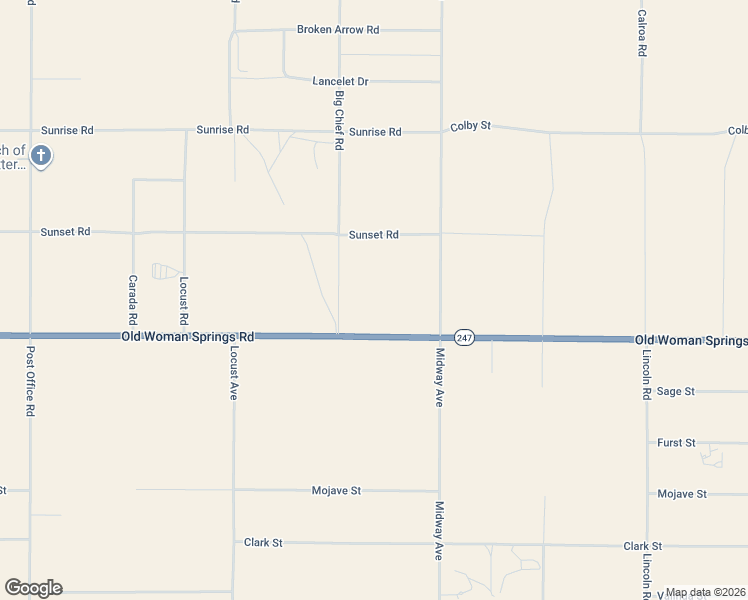 map of restaurants, bars, coffee shops, grocery stores, and more near 34774 Old Woman Springs Road in Lucerne Valley