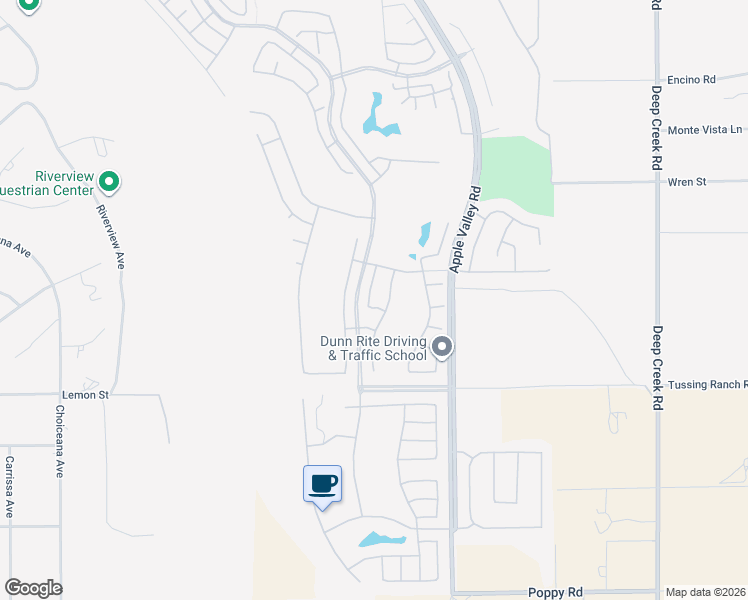 map of restaurants, bars, coffee shops, grocery stores, and more near 10611 Archerwill Road in Apple Valley