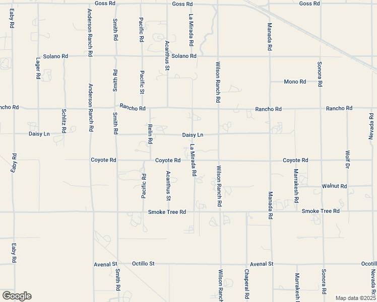 map of restaurants, bars, coffee shops, grocery stores, and more near 6376 Coyote Road in Phelan