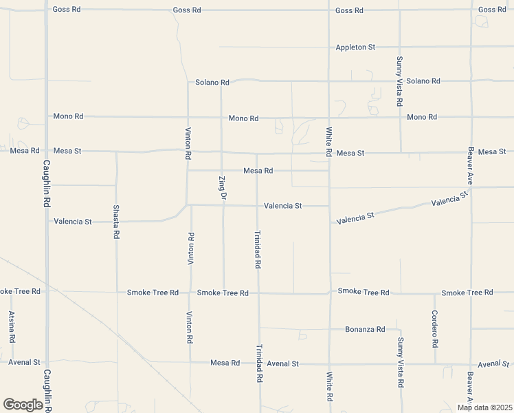 map of restaurants, bars, coffee shops, grocery stores, and more near 12433 Trinidad Road in Phelan