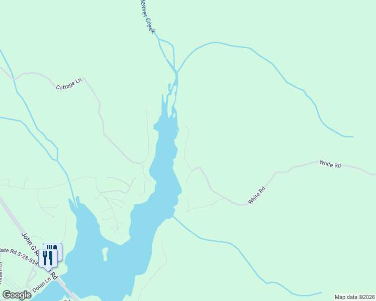 map of restaurants, bars, coffee shops, grocery stores, and more near 1960 White Road in Camden