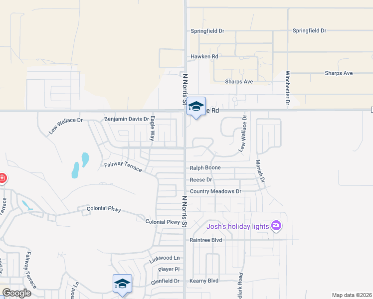 map of restaurants, bars, coffee shops, grocery stores, and more near 3824 Lew Wallace Drive in Clovis