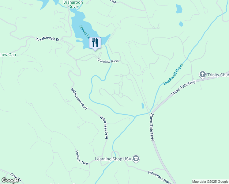 map of restaurants, bars, coffee shops, grocery stores, and more near Foi Drive in Pickens County