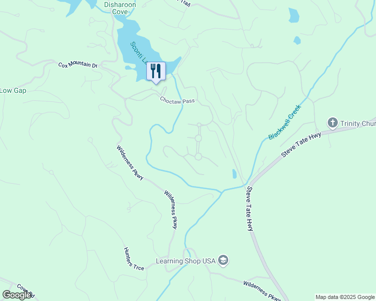map of restaurants, bars, coffee shops, grocery stores, and more near Foi Drive in Pickens County