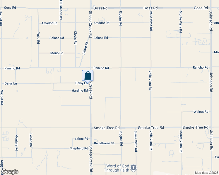map of restaurants, bars, coffee shops, grocery stores, and more near Daisy Lane in Phelan