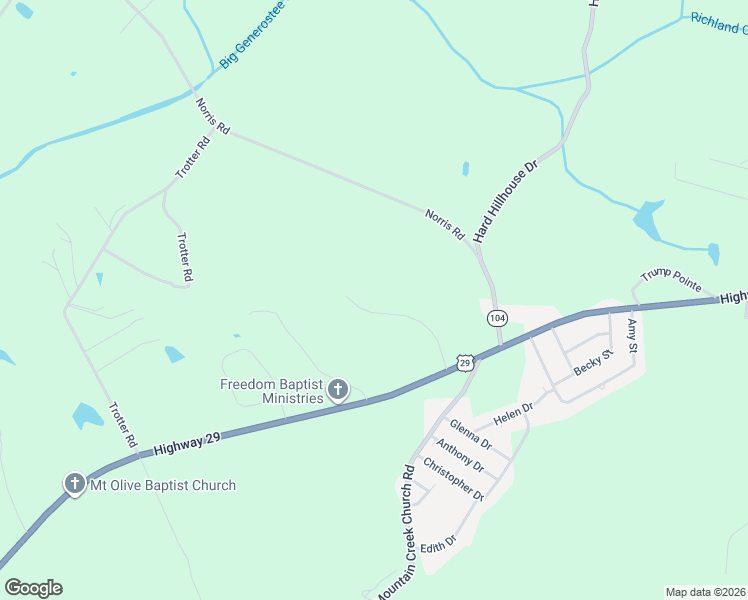 map of restaurants, bars, coffee shops, grocery stores, and more near 116 Spring Hill Road in Anderson