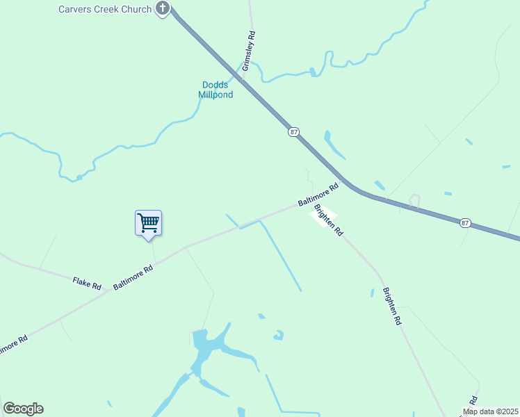 map of restaurants, bars, coffee shops, grocery stores, and more near 292 Baltimore Road in Council