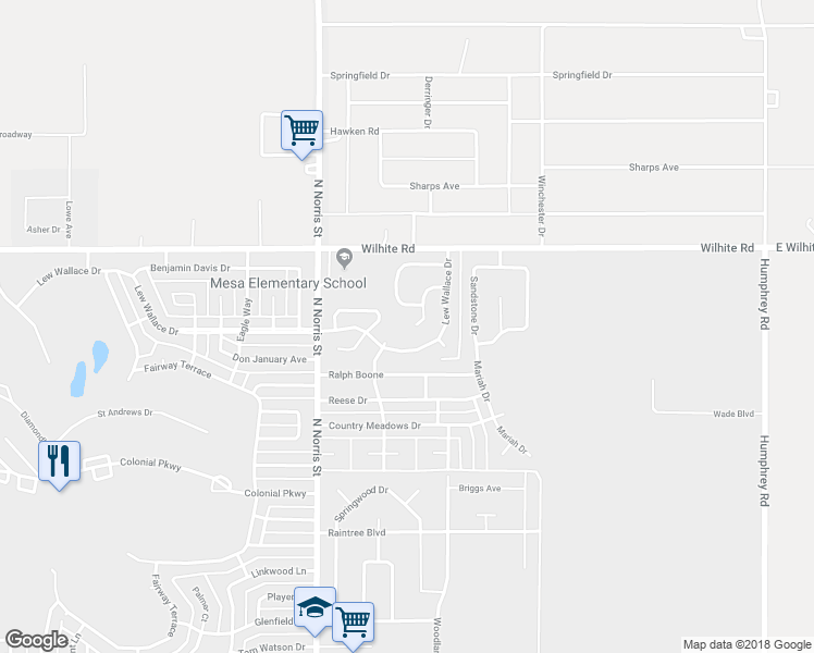 map of restaurants, bars, coffee shops, grocery stores, and more near 220 Raven Drive in Clovis